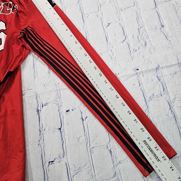 Under Armour WOMENS SIZE L Long Sleeve Volleyball Soccer Active Jersey Red - Picture 4 of 14